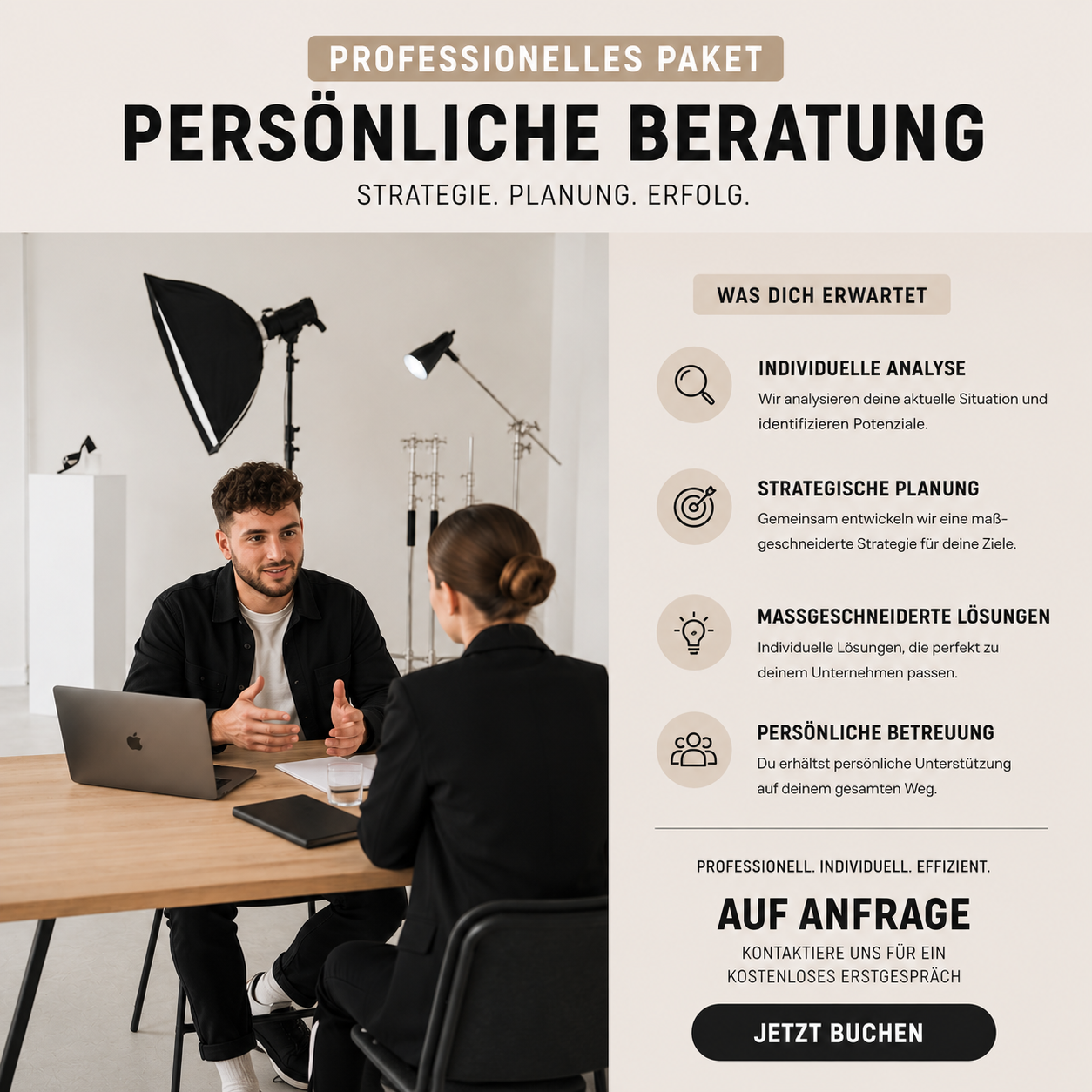 1:1 Beratung – Dein Start in Social Media